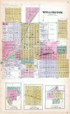 Wellington, Benton, Brainard, Beaumont, Kansas State Atlas 1887